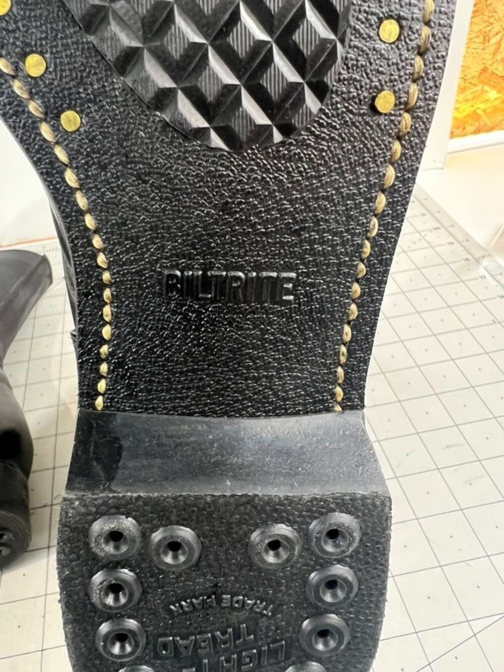 Black Leather Military Combat Flight Boots Zip/Lace Sz. 9 Vintage Vietnam Era - Picture 8 of 11